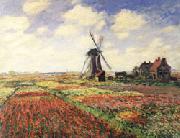 Claude Monet Tulip Fields in Holland Spain oil painting artist